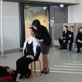 Dancing English Teacher: Unique performance at Porvoo Campus Dancing English Teacher: Unique performance at Porvoo Campus
