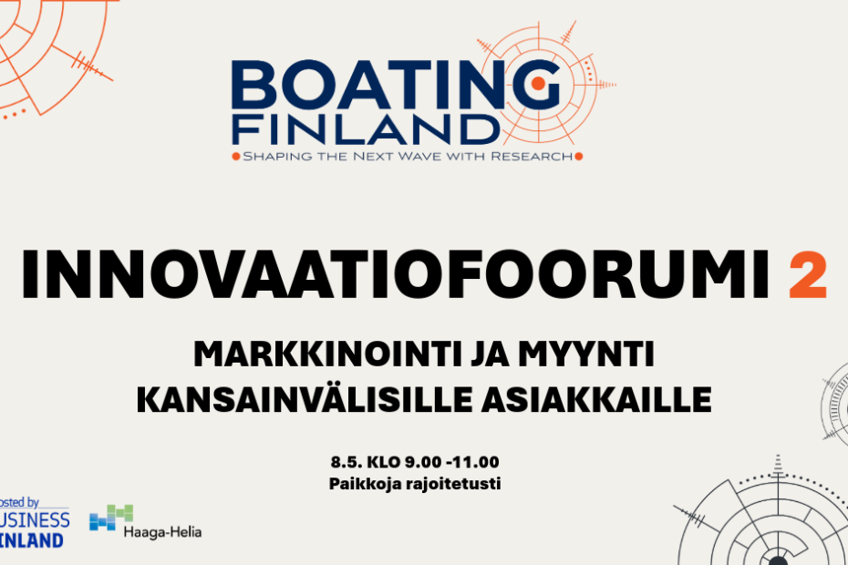 Mainos innovaatiofoorumista 8.5.